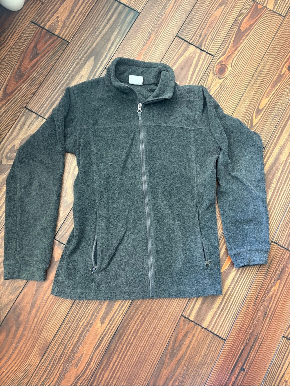 Columbia Kids Full-Zip Fleece Jacket in Dark Gray